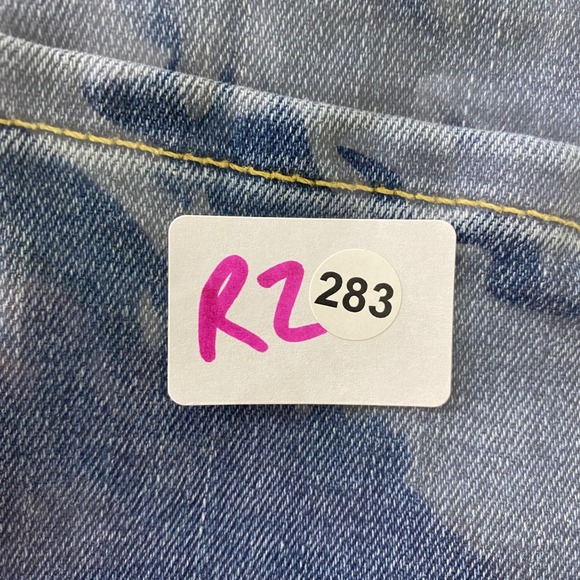 JEN7 7 For All Mankind Slim Boyfriend Jeans Cuffed Cropped Medium Wash Size 18 - Picture 12 of 12